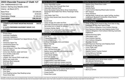 2023 Chevrolet Traverse LT Cloth