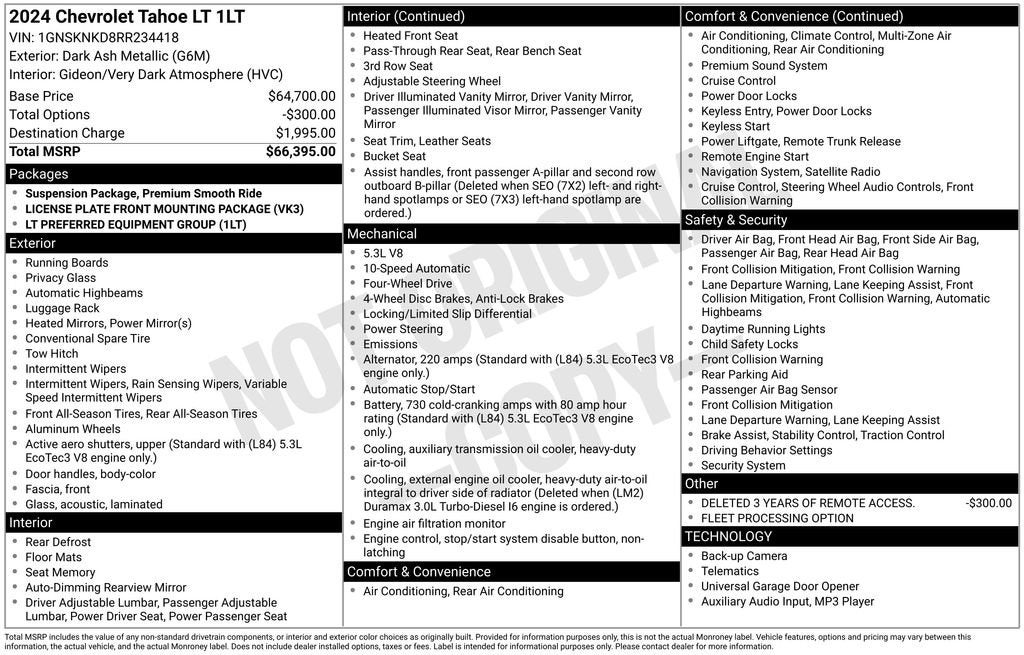 2024 Chevrolet Tahoe LT