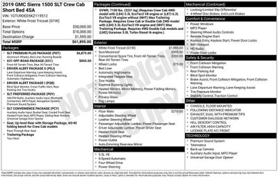 2019 GMC Sierra 1500 SLT