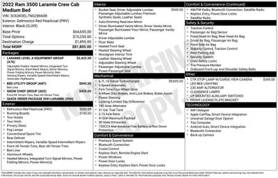 2022 RAM 3500 Laramie