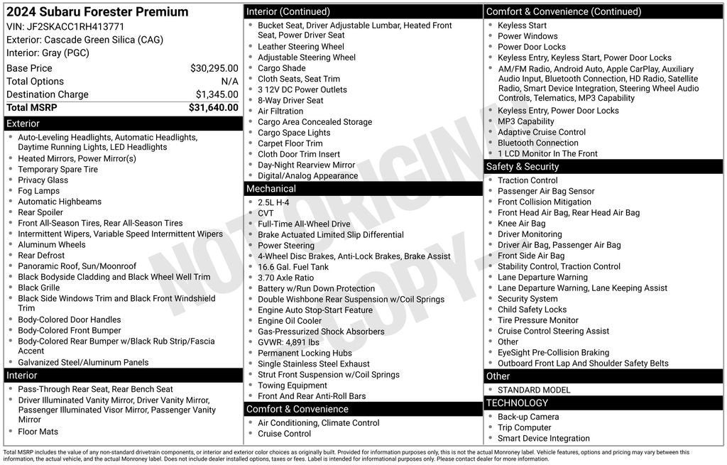 2024 Subaru Forester Premium