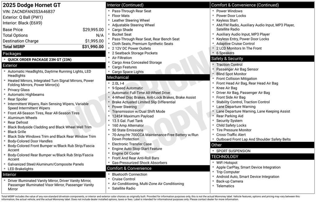 2025 Dodge Hornet GT