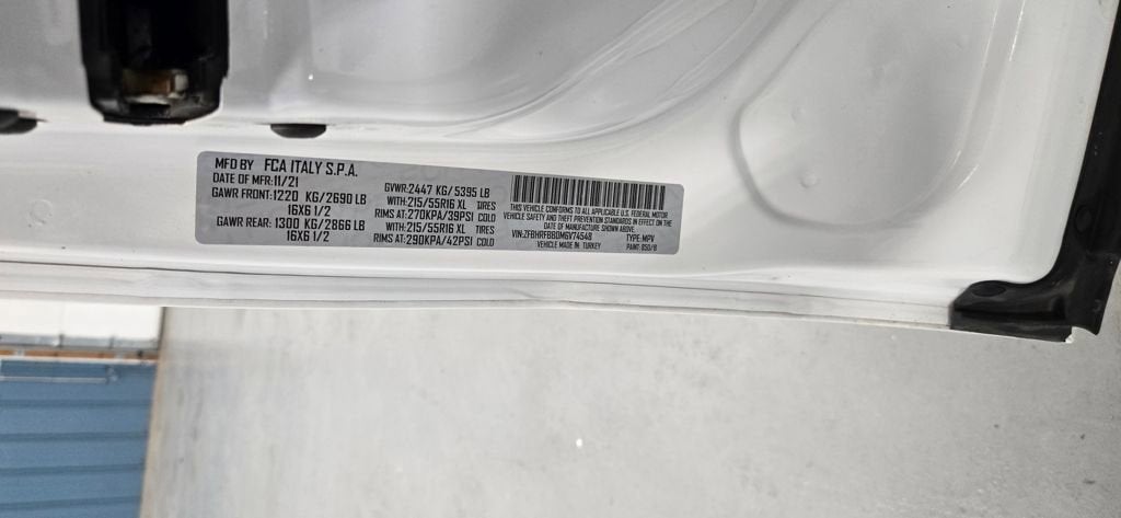 2021 RAM ProMaster City Cargo Van Tradesman SLT