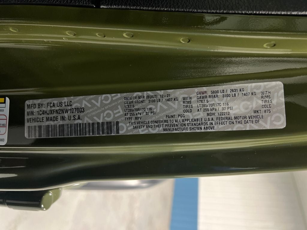 2022 Jeep Wrangler Unlimited Rubicon 4x4