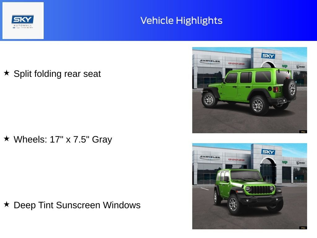 2025 Jeep Wrangler WRANGLER 4-DOOR SPORT S