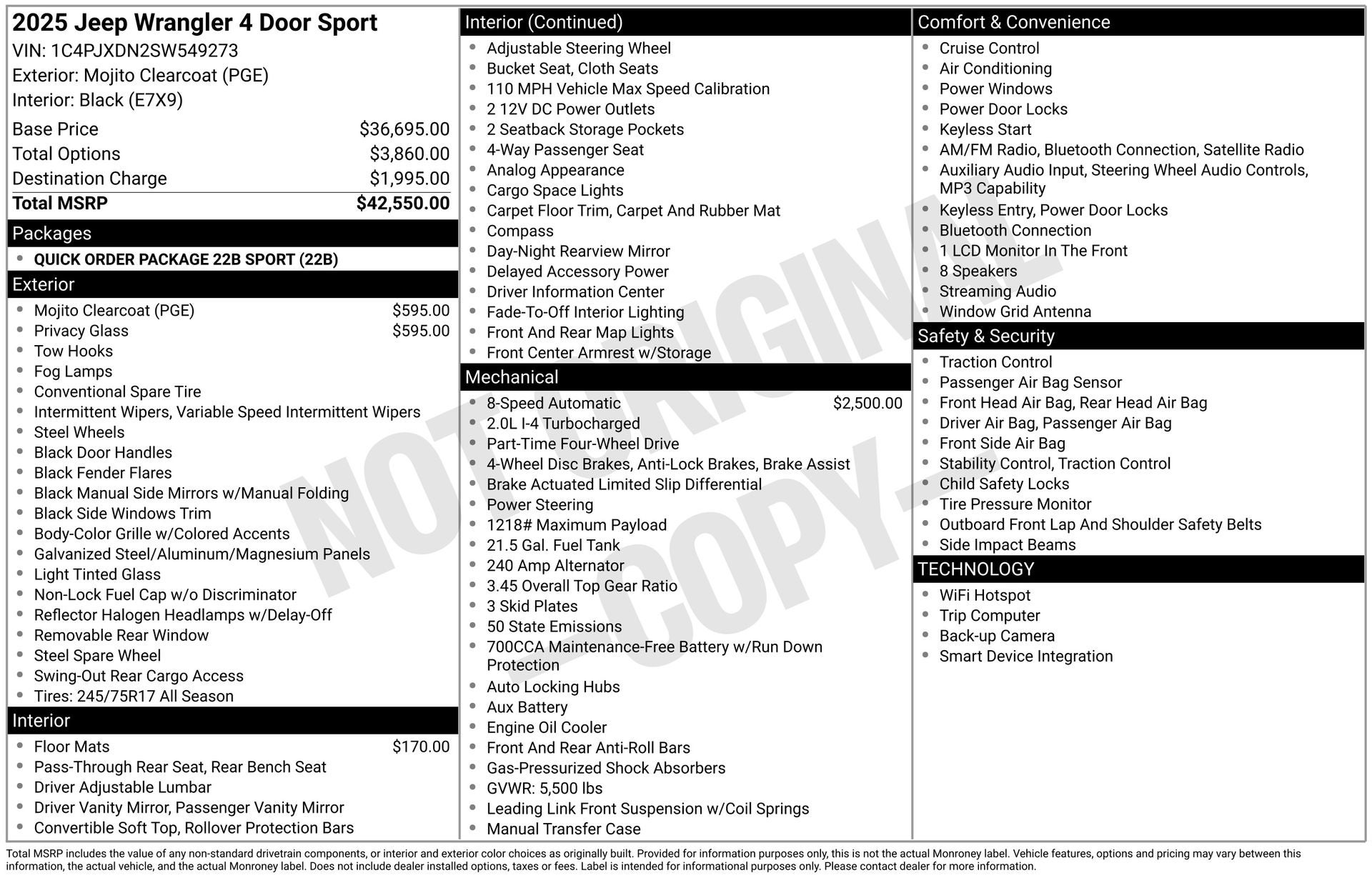 2025 Jeep Wrangler Sport