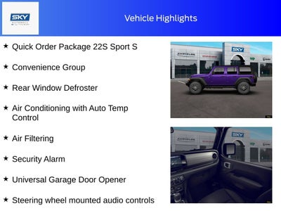 2026 Jeep Wrangler WRANGLER 4-DOOR SPORT S