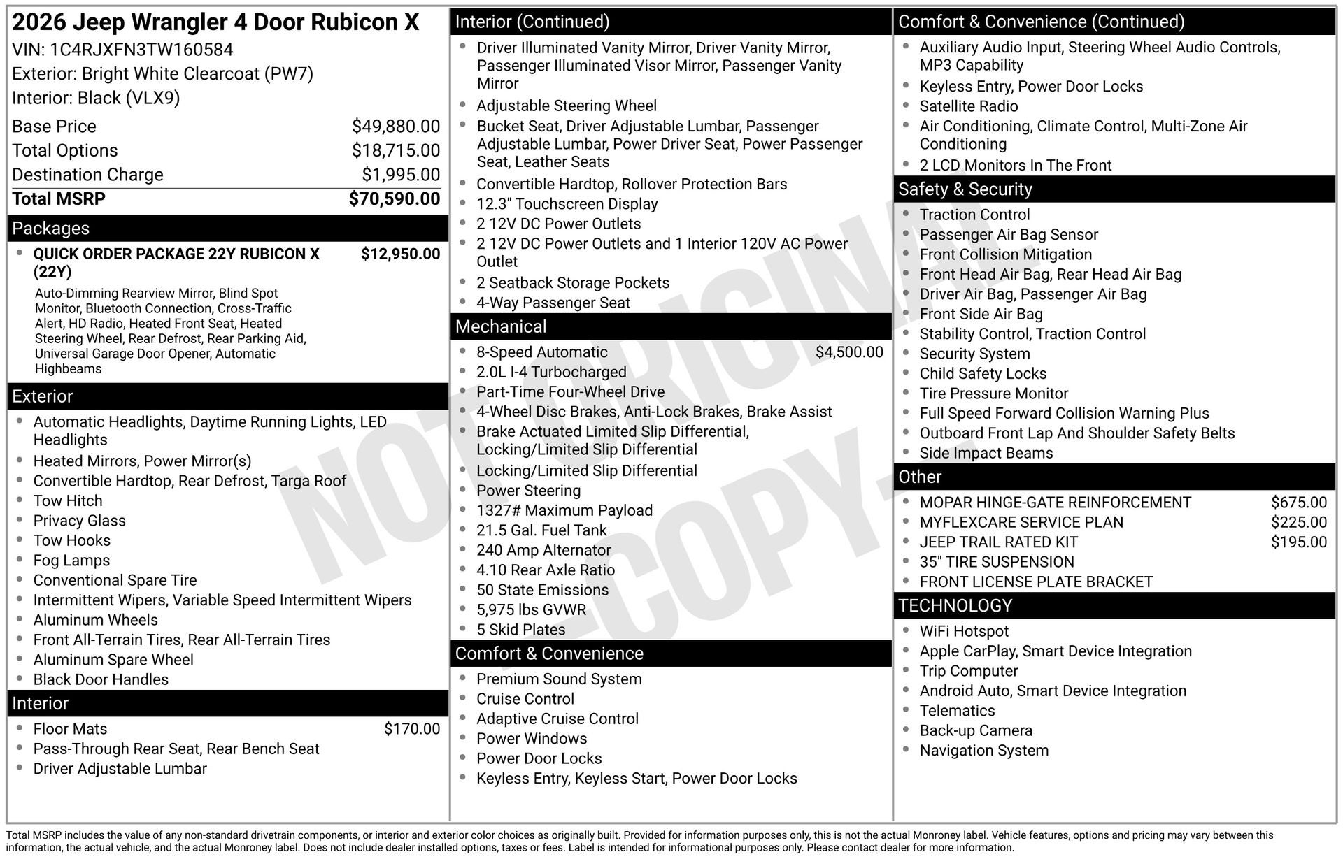 2026 Jeep Wrangler WRANGLER 4-DOOR RUBICON X