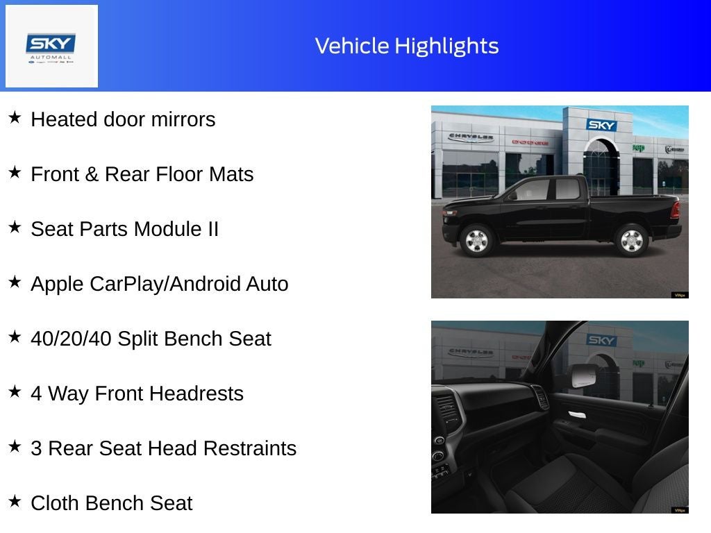 2025 RAM Ram 1500 RAM 1500 TRADESMAN QUAD CAB 4X4 6'4' BOX