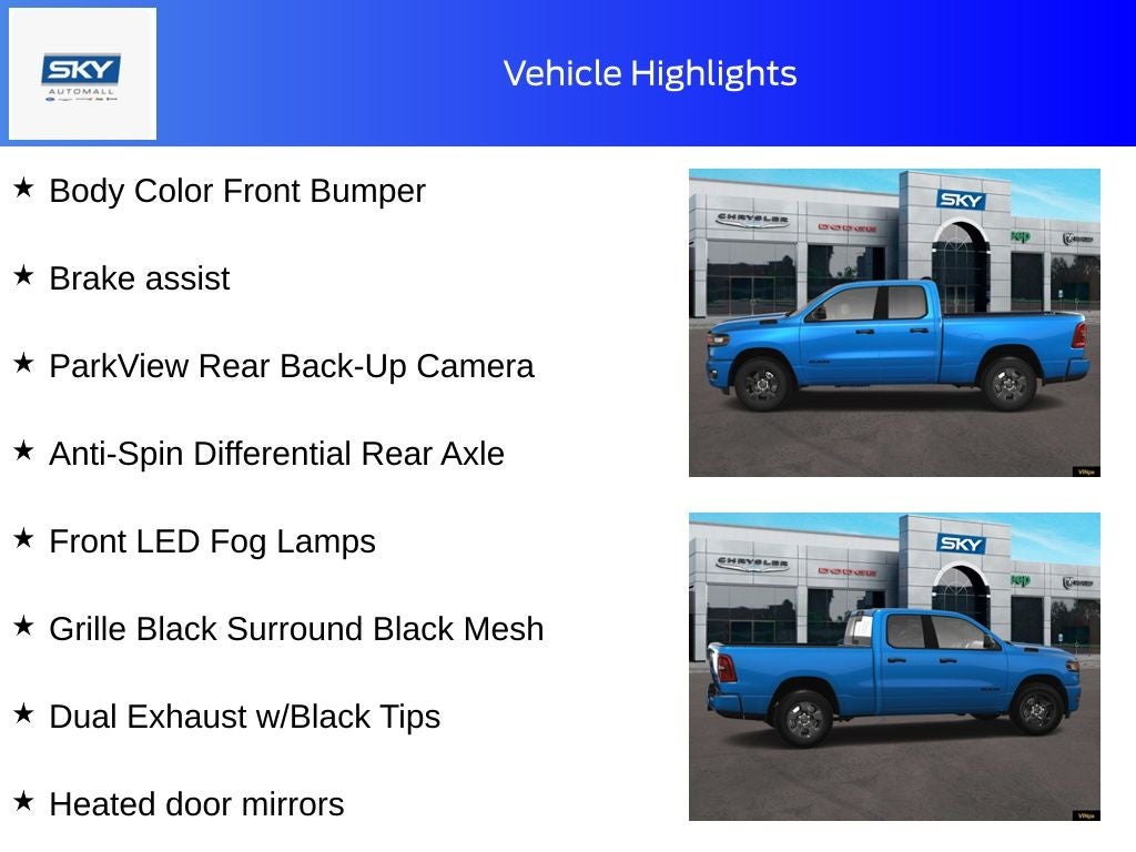 2025 RAM Ram 1500 RAM 1500 TRADESMAN QUAD CAB 4X4 6'4' BOX