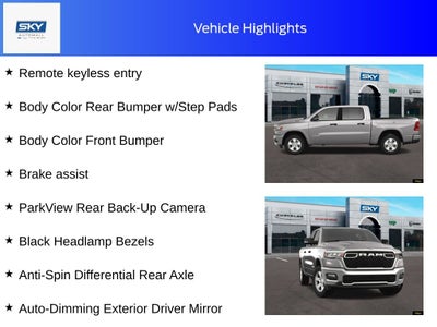 2025 RAM Ram 1500 RAM 1500 BIG HORN CREW CAB 4X4 5'7' BOX