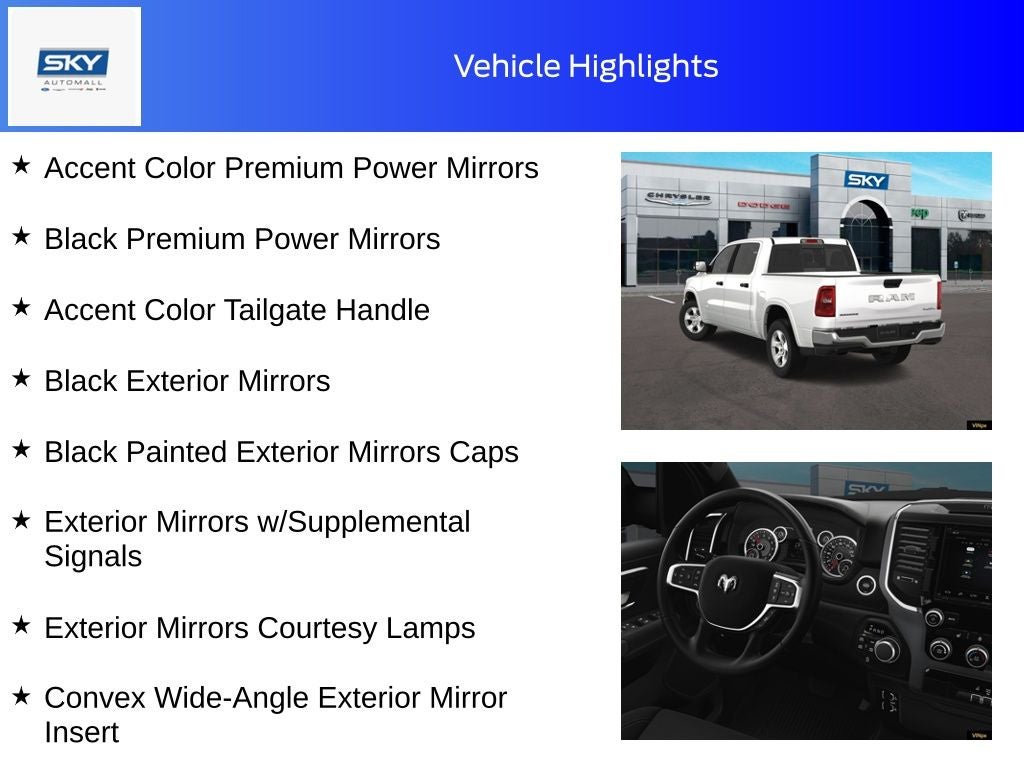 2025 RAM Ram 1500 RAM 1500 BIG HORN CREW CAB 4X4 5'7' BOX