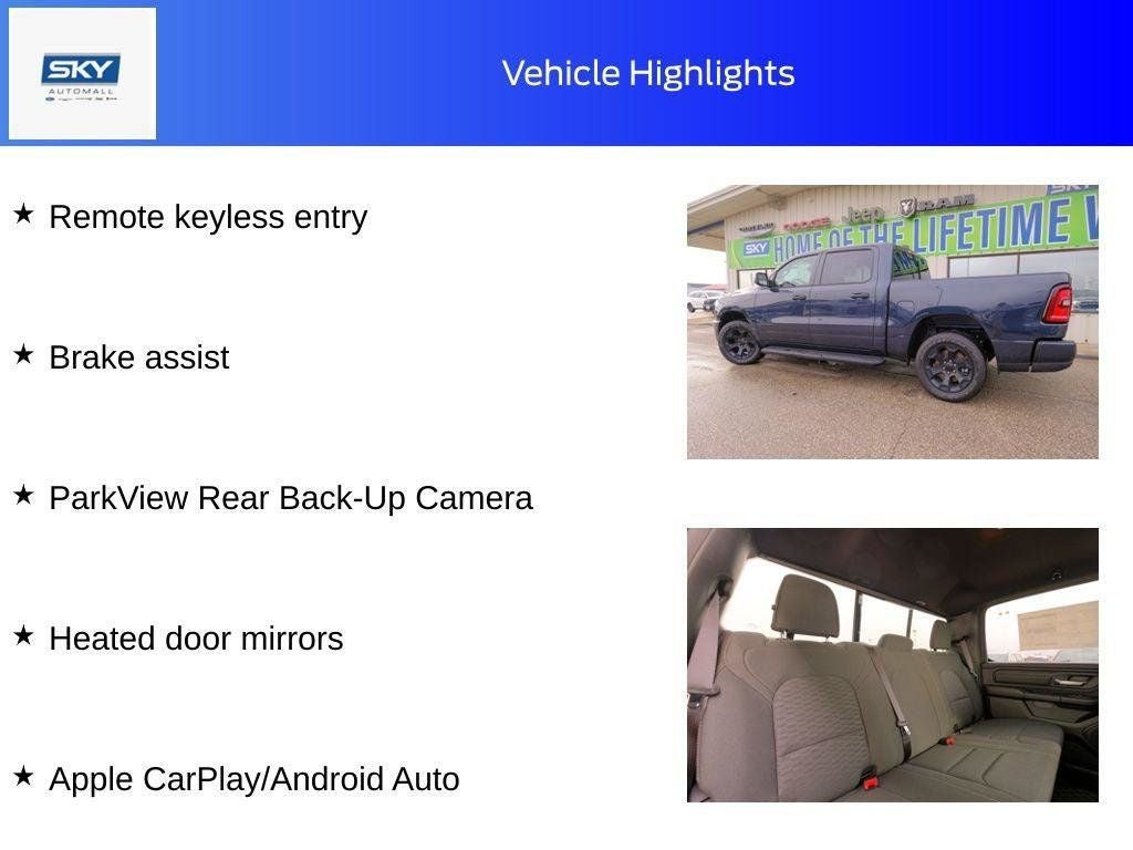 2025 RAM 1500 Tradesman Crew Cab 4x4 5'7' Box