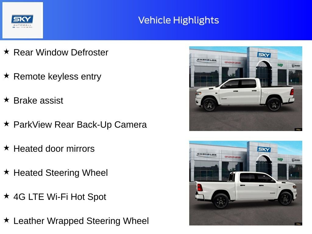 2026 RAM Ram 1500 RAM 1500 BIG HORN CREW CAB 4X4 5'7' BOX
