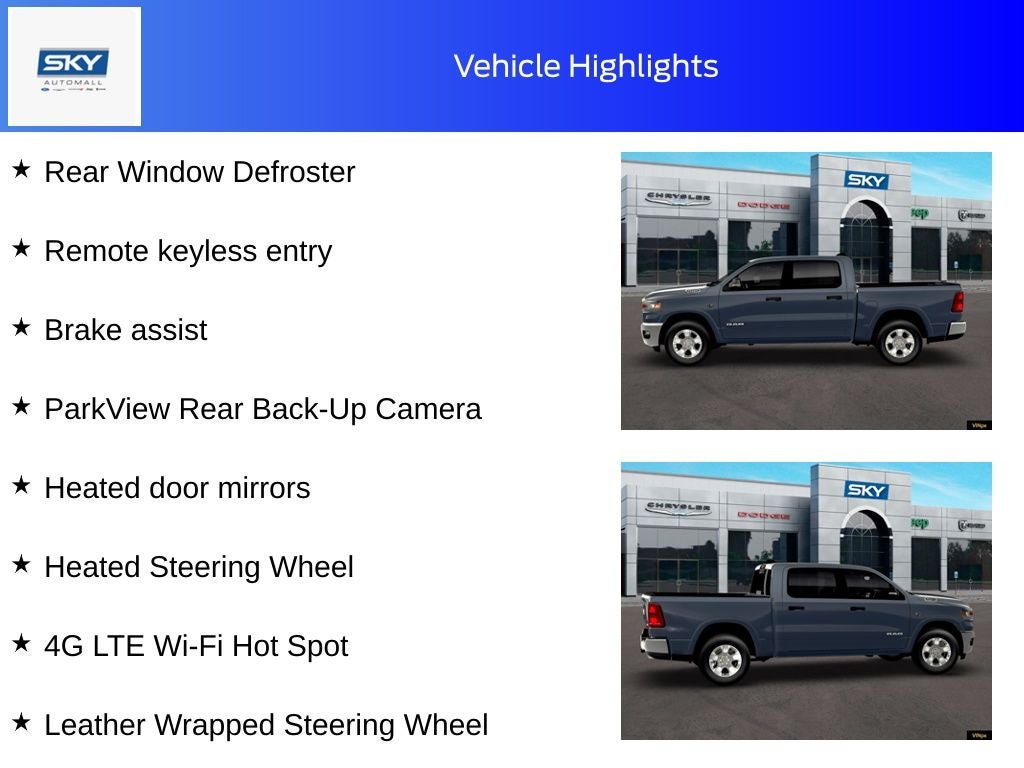 2026 RAM Ram 1500 RAM 1500 BIG HORN CREW CAB 4X4 5'7' BOX