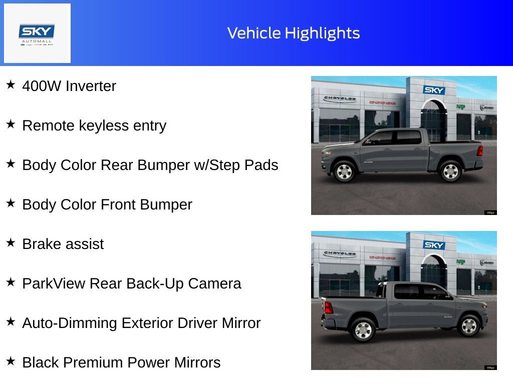 2026 RAM Ram 1500 RAM 1500 BIG HORN CREW CAB 4X4 5'7' BOX