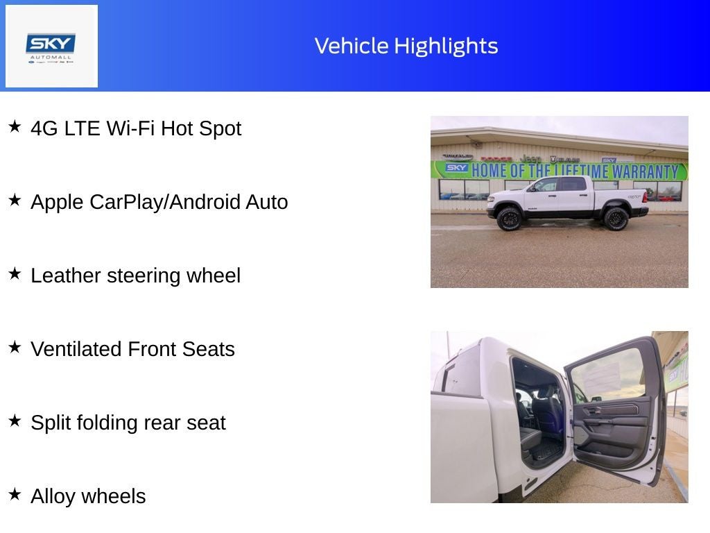 2026 RAM 1500 RAM 1500 REBEL CREW CAB 4X4 5'7' BOX