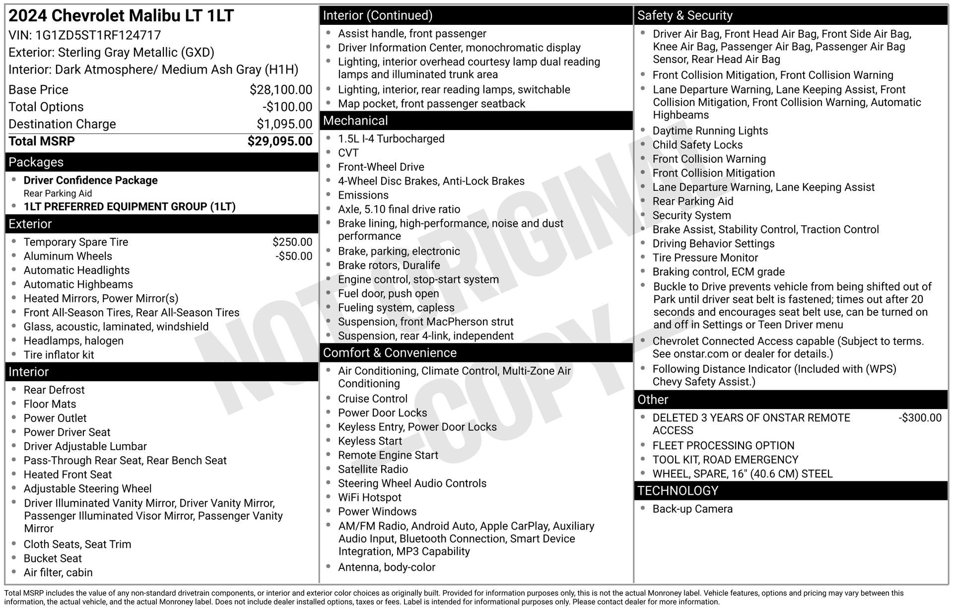 2024 Chevrolet Malibu FWD 1LT