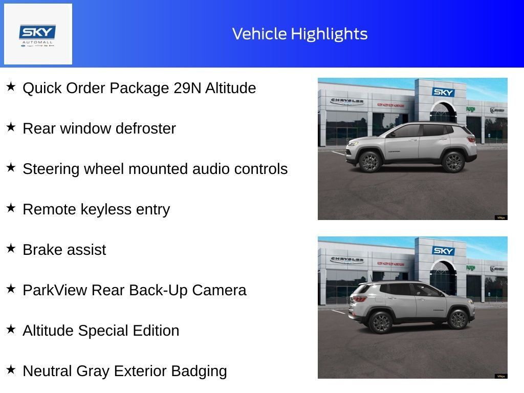 2026 Jeep Compass COMPASS LATITUDE ALTITUDE 4X4