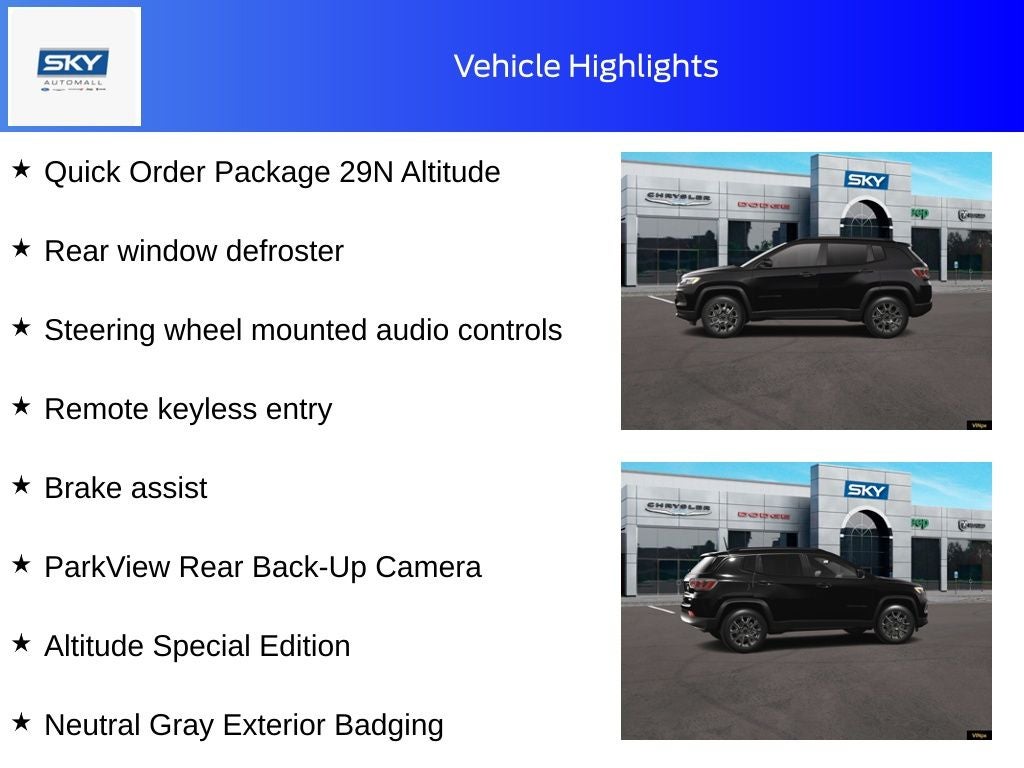 2026 Jeep Compass COMPASS LATITUDE ALTITUDE 4X4