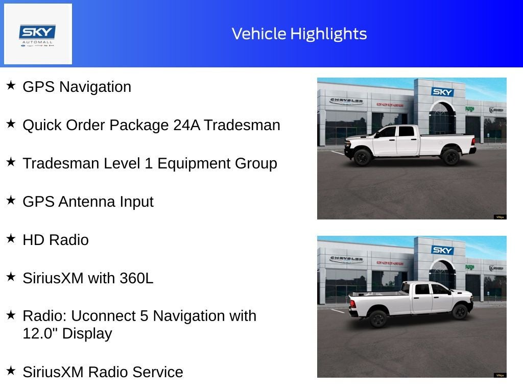 2026 RAM Ram 3500 RAM 3500 TRADESMAN CREW CAB 4X4 8' BOX