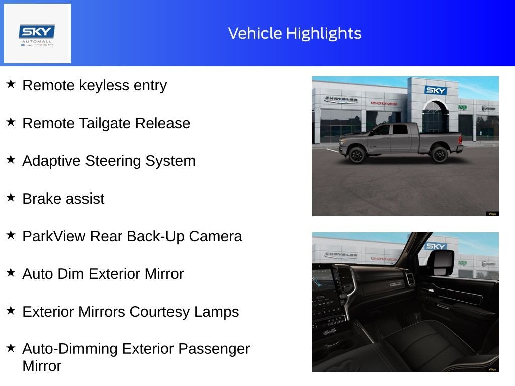 2026 RAM Ram 3500 RAM 3500 LARAMIE MEGA CAB 4X4 6'4' BOX