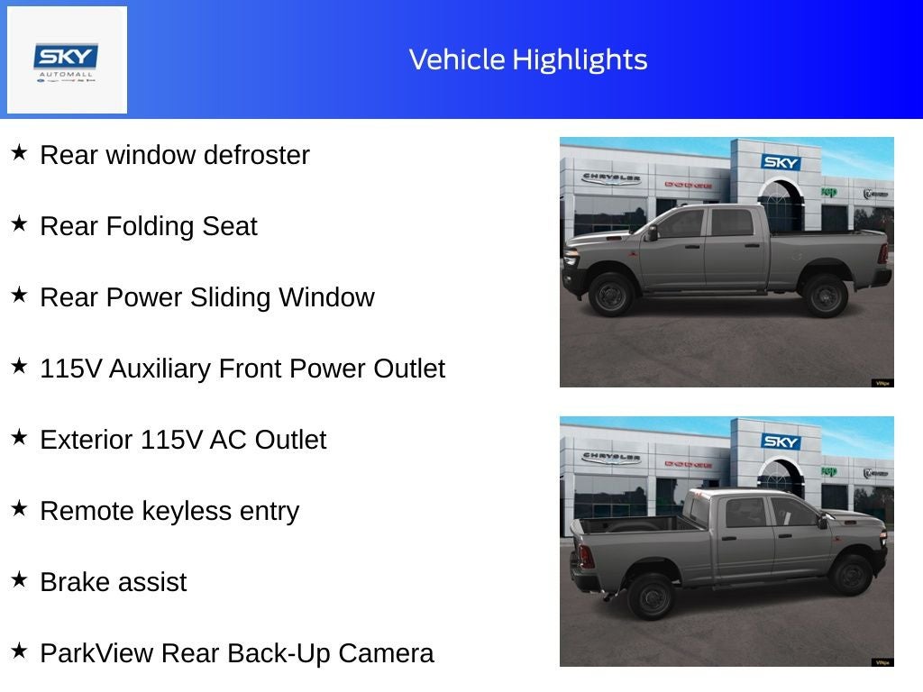 2025 RAM Ram 2500 RAM 2500 TRADESMAN CREW CAB 4X4 6'4' BOX