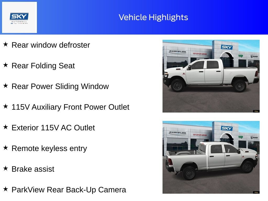 2025 RAM Ram 2500 RAM 2500 TRADESMAN CREW CAB 4X4 6'4' BOX