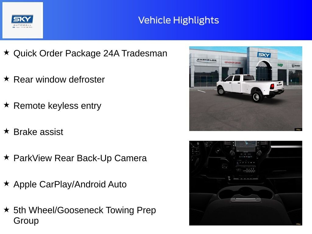 2026 RAM Ram 3500 RAM 3500 TRADESMAN CREW CAB 4X4 8' BOX