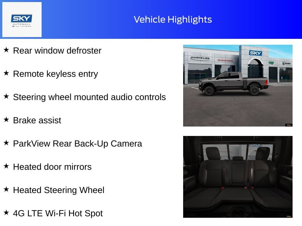 2026 RAM Ram 2500 RAM 2500 POWER WAGON CREW CAB 4X4 6'4' BOX