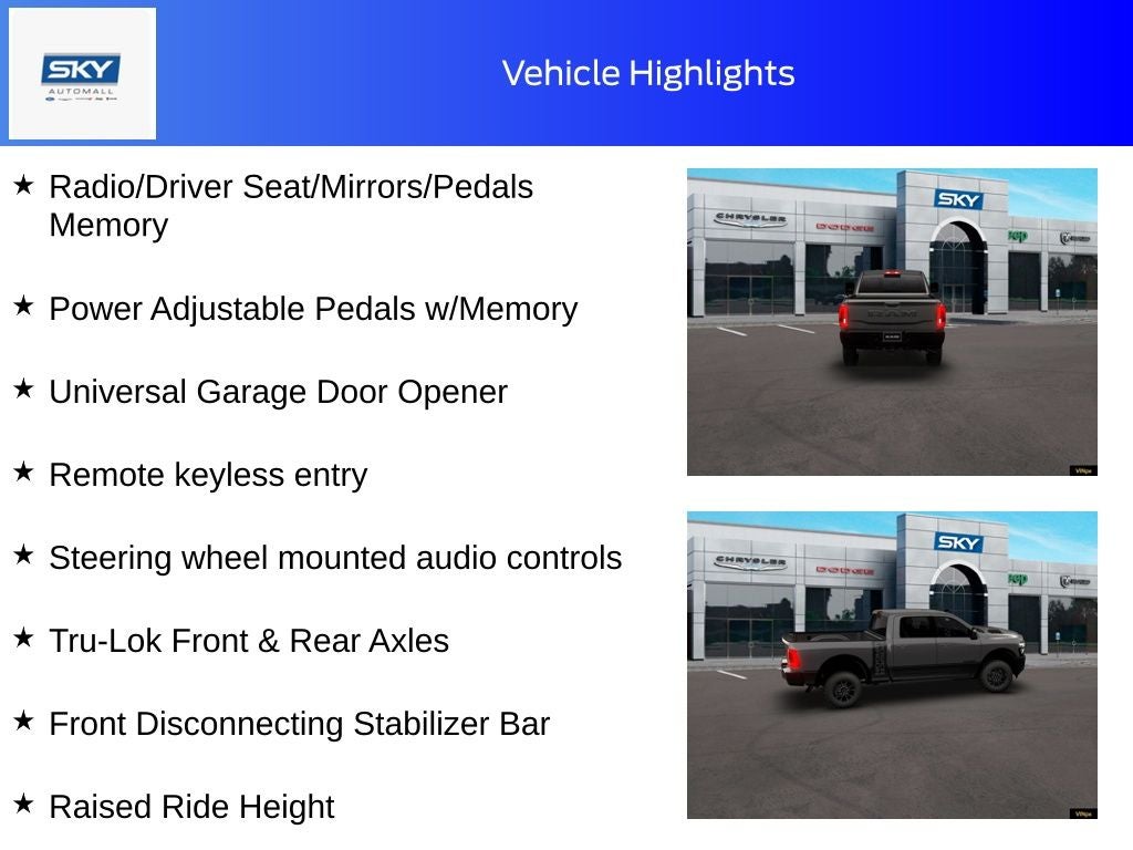 2026 RAM Ram 2500 RAM 2500 POWER WAGON CREW CAB 4X4 6'4' BOX