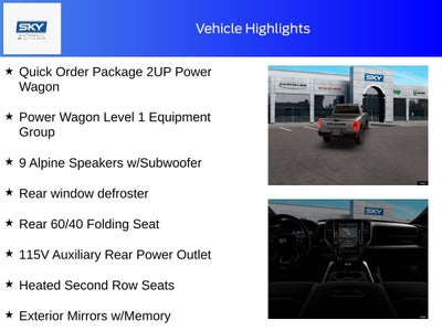 2026 RAM Ram 2500 RAM 2500 POWER WAGON CREW CAB 4X4 6'4' BOX