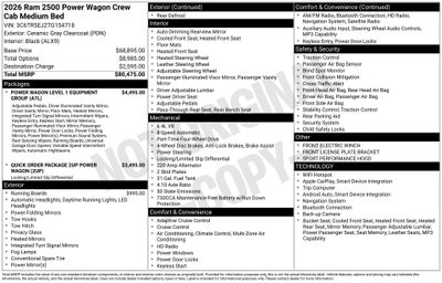 2026 RAM Ram 2500 RAM 2500 POWER WAGON CREW CAB 4X4 6'4' BOX