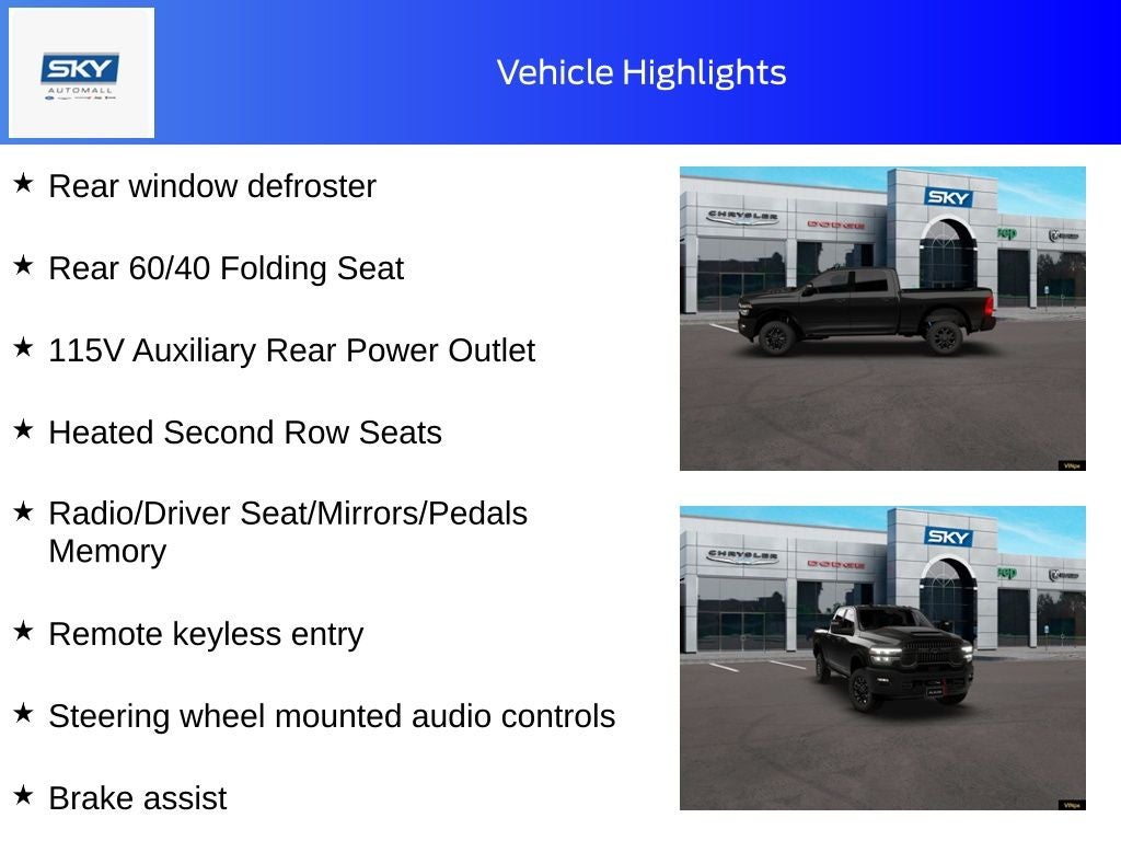 2026 RAM Ram 2500 RAM 2500 POWER WAGON CREW CAB 4X4 6'4' BOX