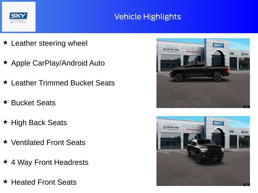 2026 RAM Ram 2500 RAM 2500 POWER WAGON CREW CAB 4X4 6'4' BOX