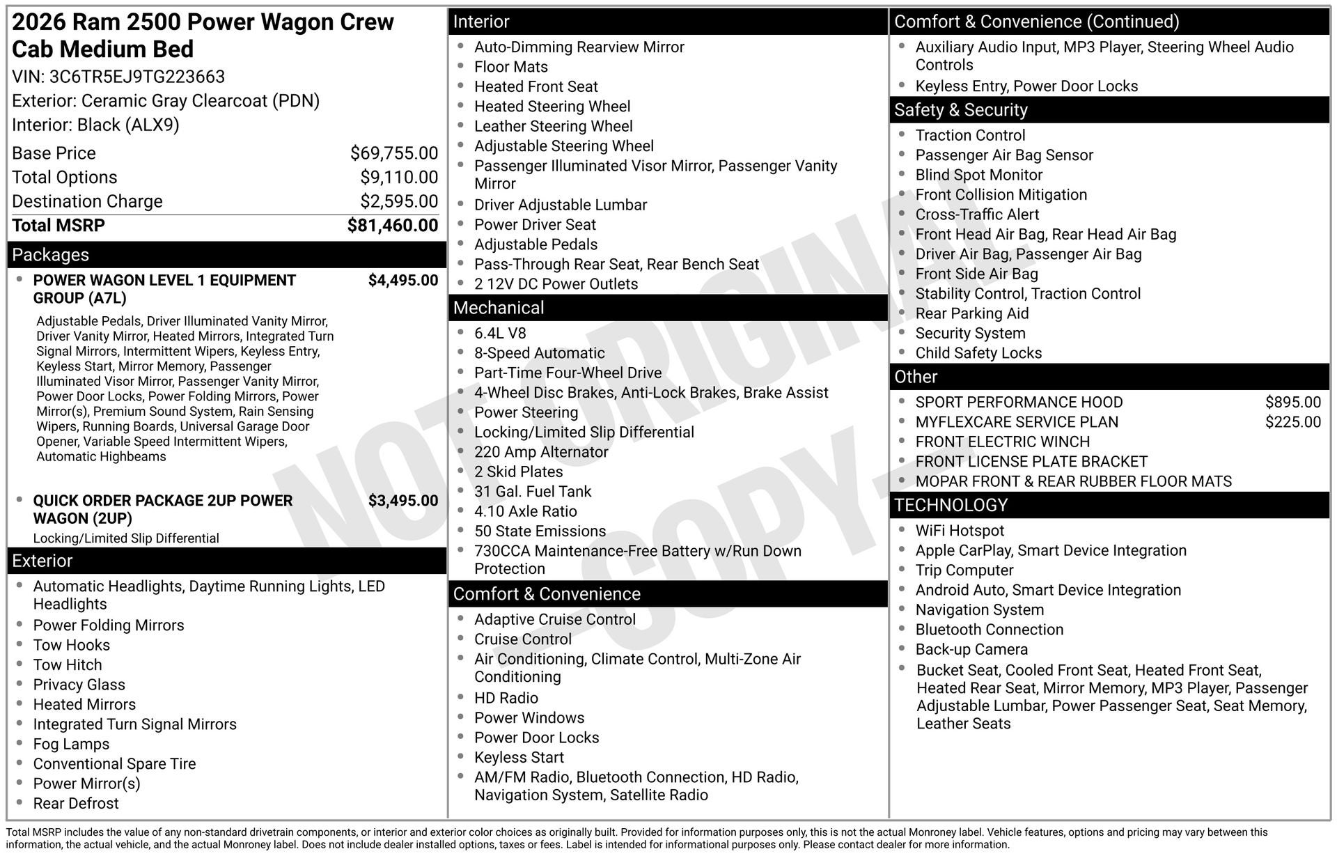 2026 RAM 2500 Power Wagon