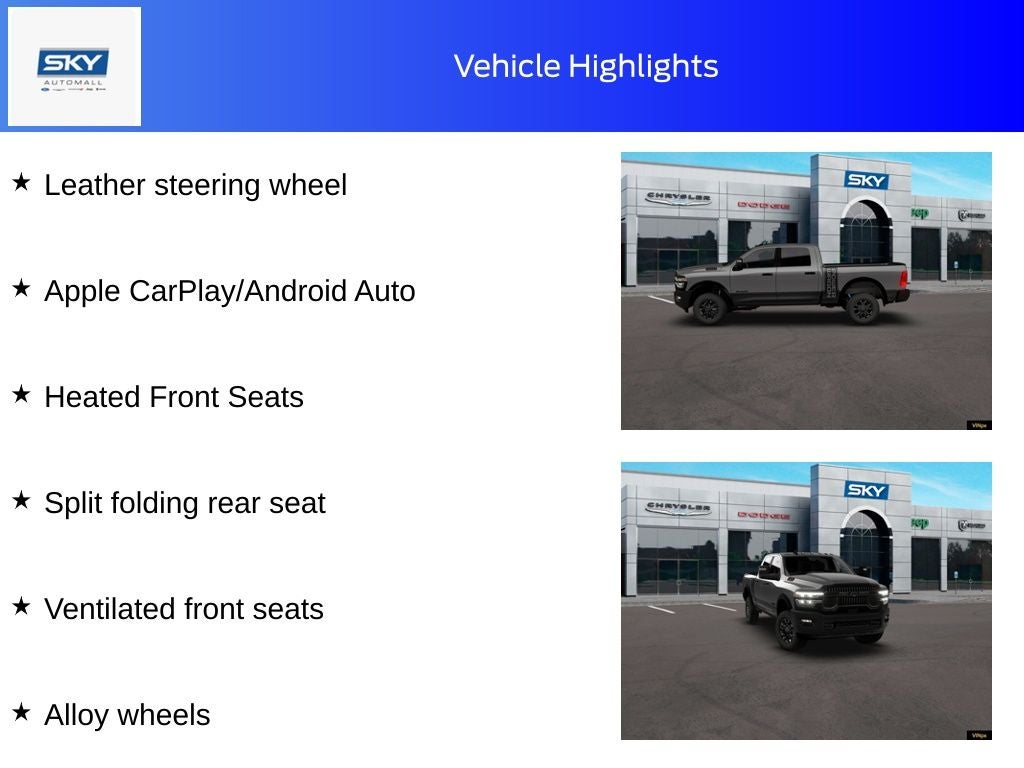 2026 RAM Ram 2500 RAM 2500 POWER WAGON CREW CAB 4X4 6'4' BOX