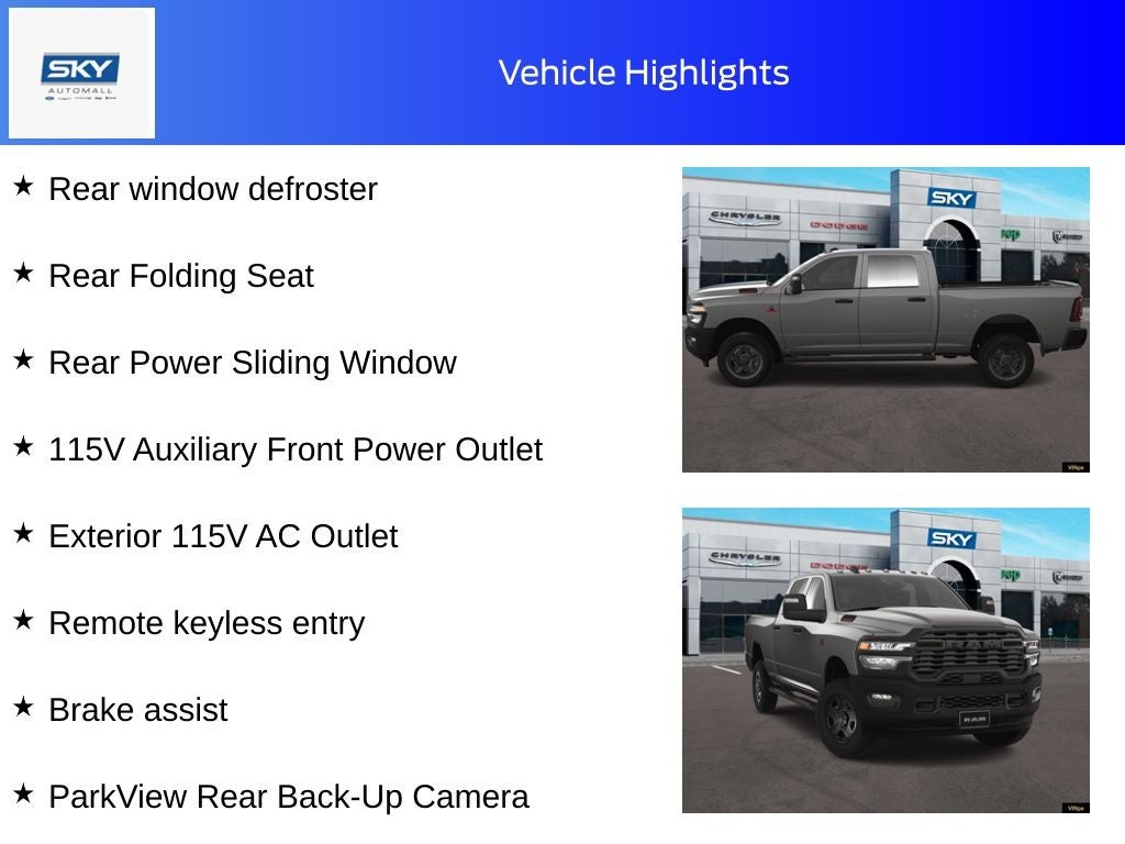 2025 RAM Ram 2500 RAM 2500 TRADESMAN CREW CAB 4X4 6'4' BOX