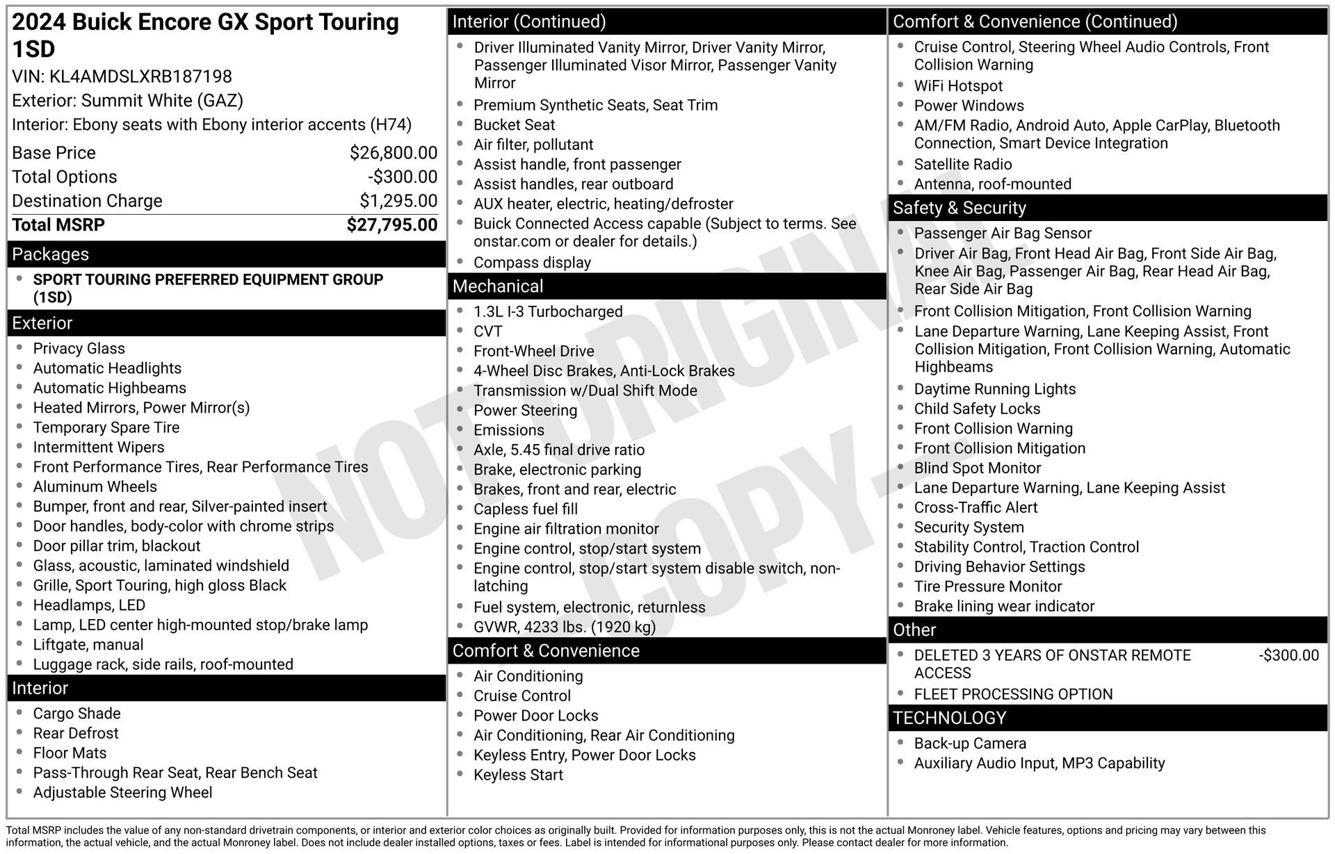 2024 Buick Encore GX Sport Touring FWD