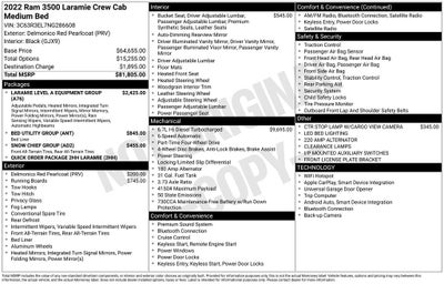 2022 RAM 3500 Laramie