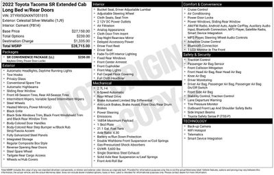 2022 Toyota Tacoma SR