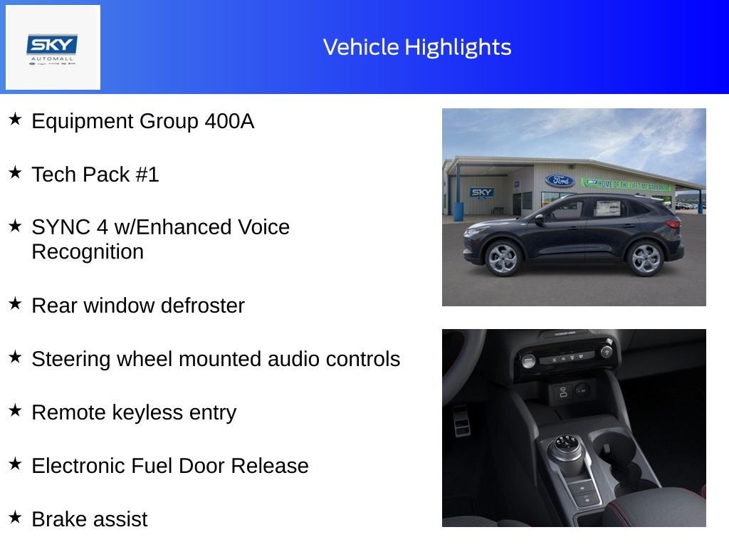 2025 Ford Escape Hybrid ST-Line Select